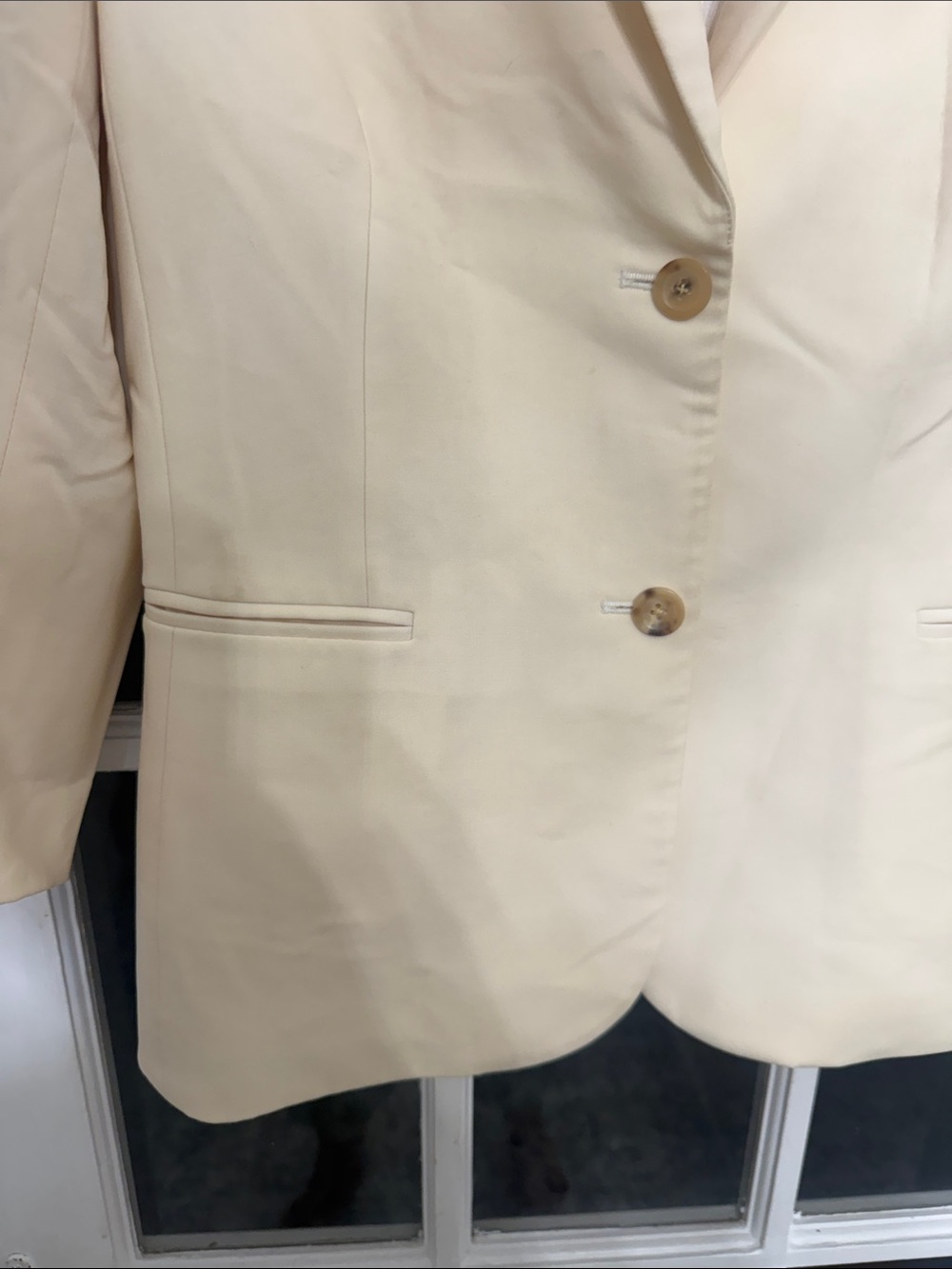 The Row Ivory Schoolboy Blazer Wool Stretch size 12 - Picture 7 of 12